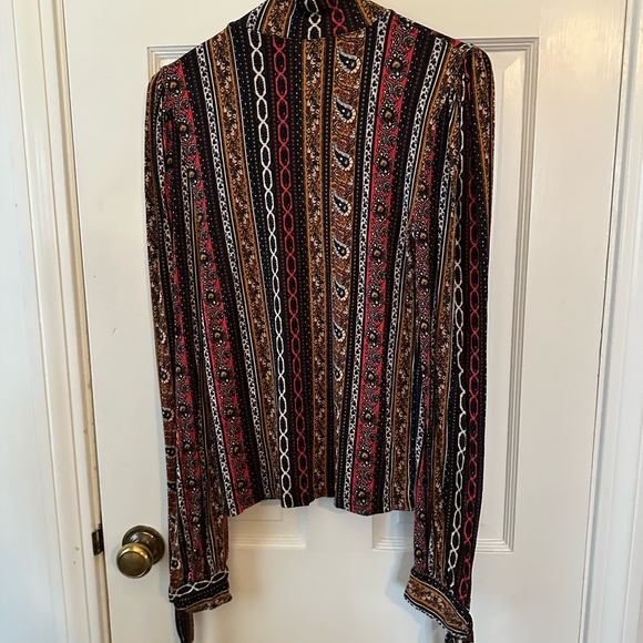 Free People Multicolor Paisley Print Women's Top - Picture 8 of 8